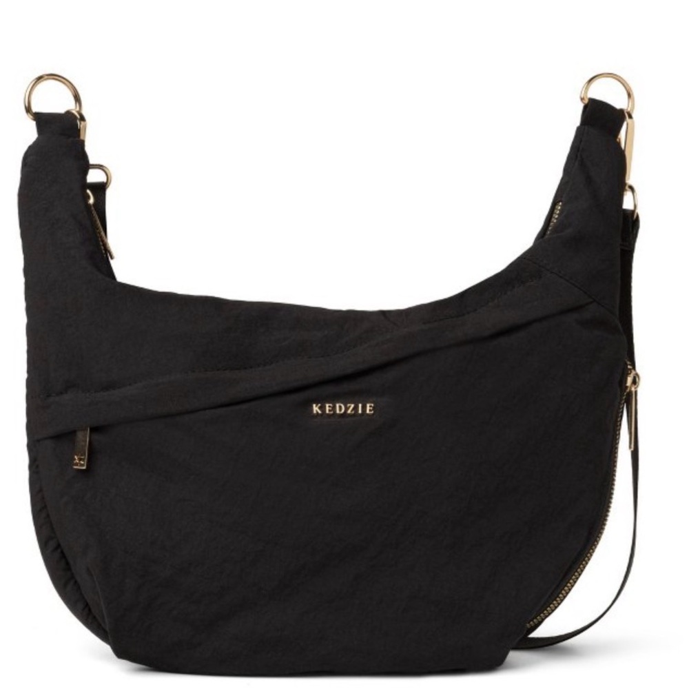 NWT Kedzie Black Atlas Crossbody